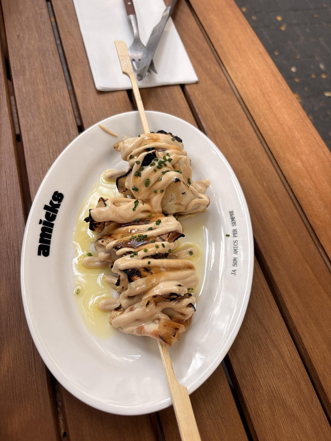 Plato de Bar Amicks - tapas en Barcelona